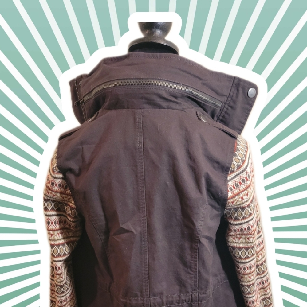 Pixley coat jacket size: small color: light brown and tan.